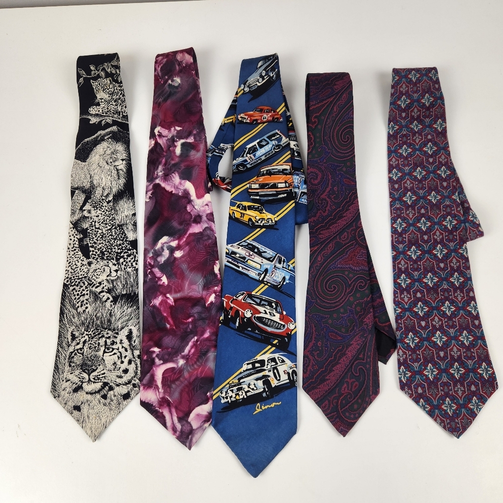 Vintage 90s Designer Silk Ties